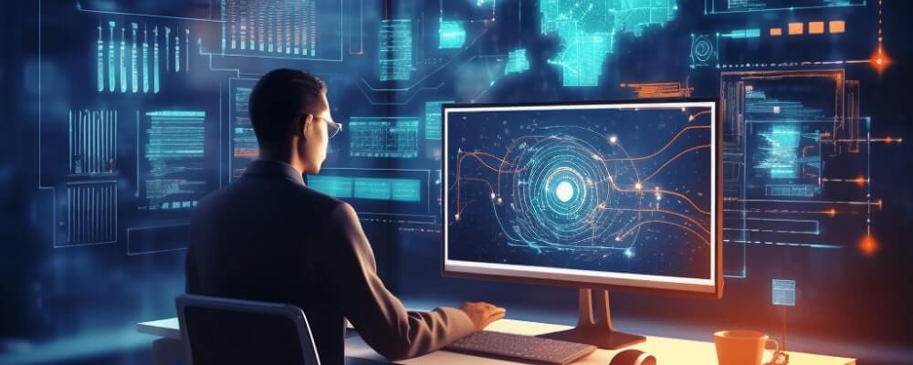 Ein Softwarearchitekt trifft übergeordnete Entwurfsentscheidungen und legt die Gesamtstruktur und den Rahmen einer Softwareanwendung oder eines Softwaresystems fest.