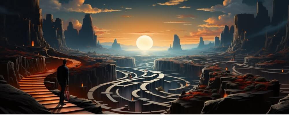 Softwarearchitekt geht den Weg und erweitert Fähigkeiten und Wissen